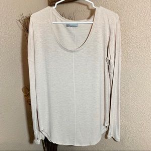 Athleta Ahimsa cream Ivory Long sleeve top